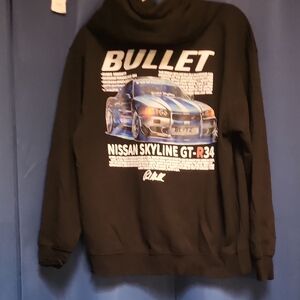 Bullet Nissan Skyline GT-R34 Black Graphic Crewneck Sweater
